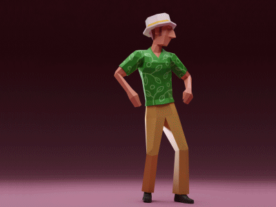 Low poly dancer 3d 3danimation animation blender dancer low poly lowpoly mixamo