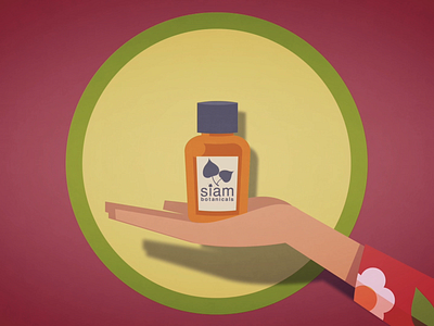 Siam Botanicals #1 2d animation after effects explainervideo moho monkey skincare