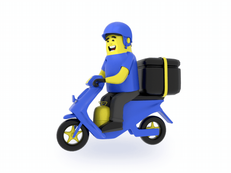 Car AC Home Service - 3D Illustration 3d character c4d character character design design gif animation hero onboarding ui