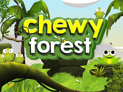 Chewy Forest : Game Cover game design interface kids game