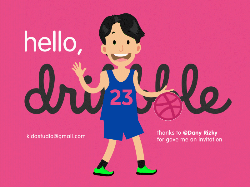Hello Dribbble! aftereffect animation debut first shot video explainer
