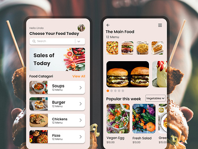 Food Delivery App app appapplication design designer explorepage food foodapp graphic design illustration ui