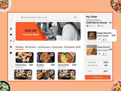 Food Delivery Website Template branding burger delivery design food food ui design graphic design logo template ui uidesign website webtemplate