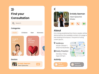 Doctor Consultation App Design