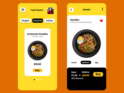 Food Delivery App Design