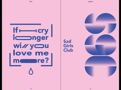 Sad Girls Club design graphic design typography zine