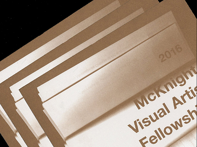 McKnight Fellowship Postcard design graphic design mcad metallic pantone scan