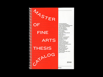 MCAD MFA Catalog