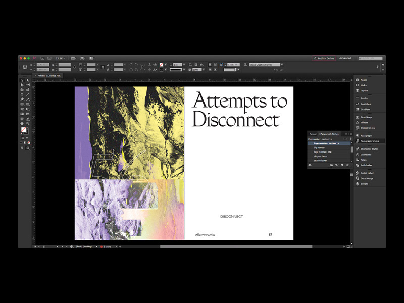 Attempts disconnection publication book print thesis