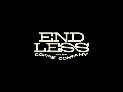 Endless Coffee co coffee design graphic design logo mcad type