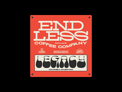 Endless Coffee co batch #1 coffee coffee bag design graphic design logo print type