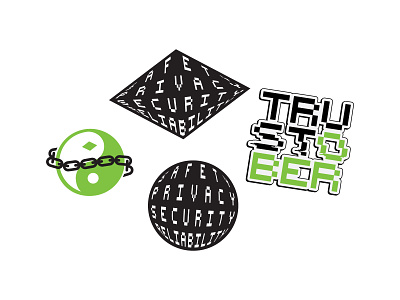 Trustober 2019 Stickers design dropbox graphic design logo print trustober type