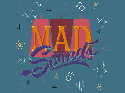 MAD sounds art beer calligraphy design draw graphic illustration letter lettering letters