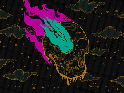 [ILLUSTRATION] Skull. Digital paint