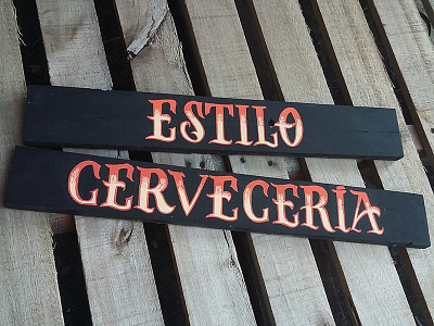 Estilo Cervecería - Lettering beer beerstyle calligraphy cerveza chalkboard design letter lettering letters