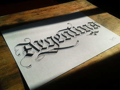 "Argentina" - Caligrafía