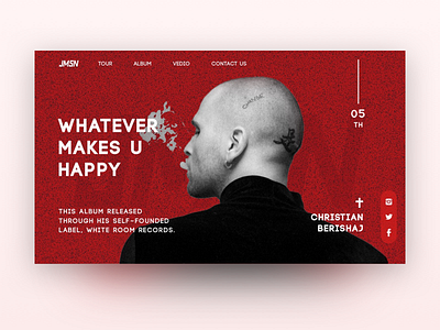 JMSN Web Design design media music song ui web