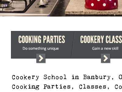 Cookery School Calls to action cookery school kingthings trypewriter league gothic