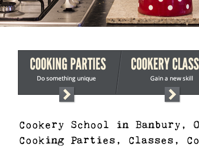 Cookery School Calls to action