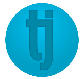 logo design for personal portfolio blue emboss letterpress logo