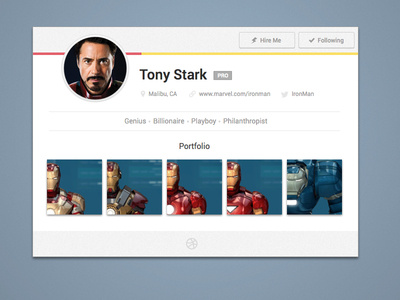 Profile UI