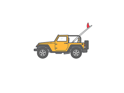 Rad Jeep cars graphics illustrations jeep surf