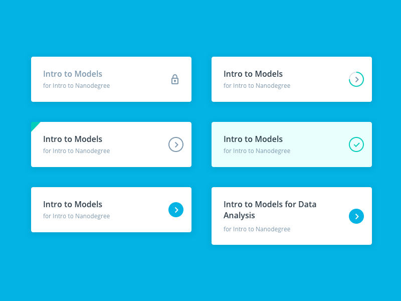 UI States by Clifton Lin for Udacity on Dribbble