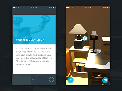 Virtual Reality Preview cardboard ios tour ui ux virtual reality vr walkthroughs