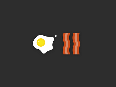 Lazy mornings got me like... art bacon breakfast egg graphic icons illustrations mornings