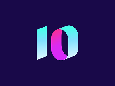 10th - Logo Concept 10th logo typography