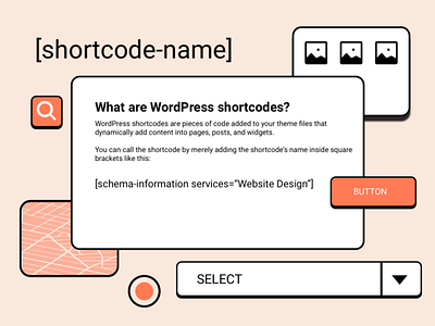 Wordpress Shortcode Illustration