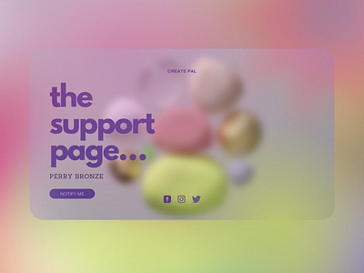 A Support Page Gradient Look Site