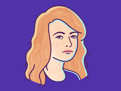 Self-Portrait avatar character face girl illustration person portrait self-portrait