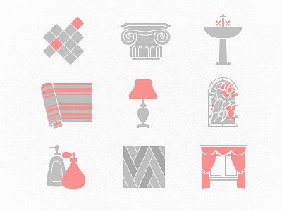 Icons for an interior designer