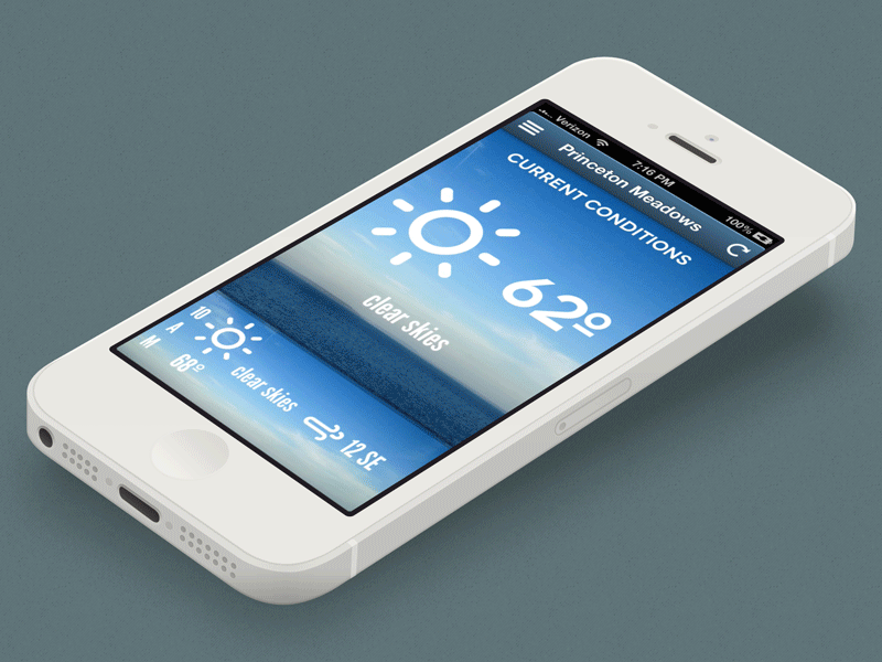 Forecaster Animation animation conditions ios weather weather app