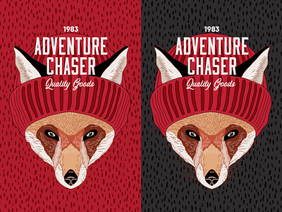 Adventure Chaser Poster adventure animal forest fox goods illustration nature outdoors poster truegrittexturesupply