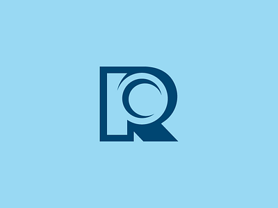 P + R Monogram brand logo design monogram