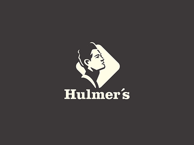 Hulmers Logo brand branding design design exercises identity logo logo design negative space symbol typography