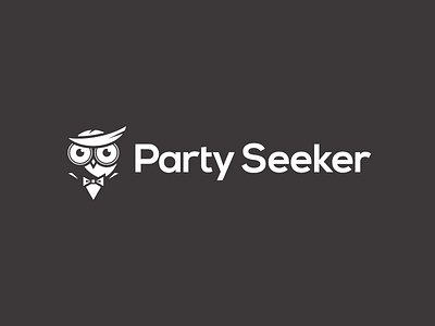 Party Seeker logo animal brand branding identity logo logo design negative space symbol vector