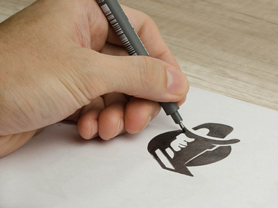 Logomark sketch brand design identity logo logo design logomark mark negative space sketch sketchbook sketching staedtler symbol