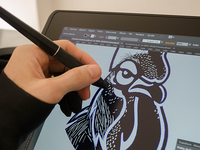 Mad Rooster animal design exercises digital illustration drawing illustration negative space rooster rooster logo tablet tshirt tshirt art tshirtdesign vector