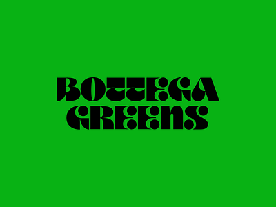 Bottega Greens Identity branding culture design fashion graphic design green identity logo luxury typography vector web3