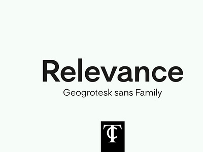 Relevance Geogrotesk Font branding clean font font geometric geometric font grotesk grotesk font logo sansserif type design typography