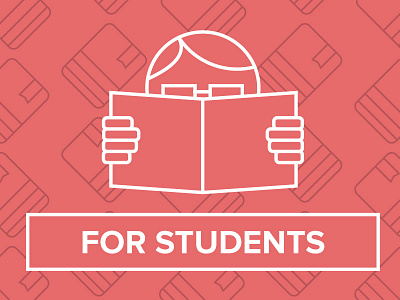 For Students | Blog category illustration book button category reading student