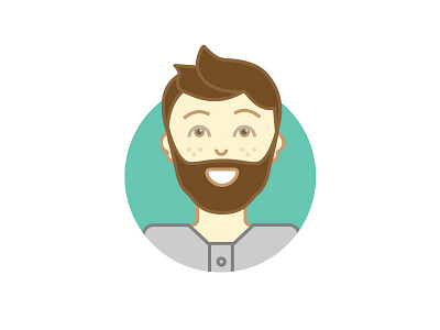 The Bearded Man avatar beard illustration man