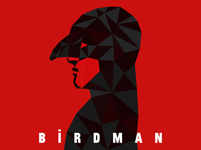 B I R D M A N birdman jean luc godard movie oscars poster superhero typography