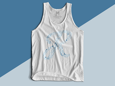 Hydration Challenge Tank blue droplet illustration shirt design swag tank top waterdrop