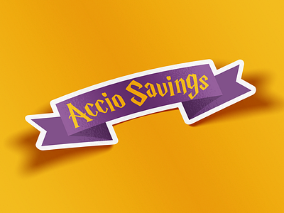 Accio Savings Sticker