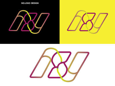NS Modern Logo Design branding design graphic design ns logo design ns modern logo vector