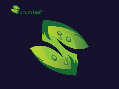 arum leaf logo arum leaf logo branding leaf logo logo design logo follio nature logo